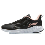 Li Ning Casual Cushioning Reflective Abrasion Resistant Slip Resistant Low top Running Shoes Women's Gray Black ARSR046-3 36