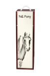 Fell Pony - wine box with a horse, alcohol box with graphics, personalized gift box from the Art-Dog brand