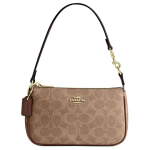 Coach Nolita 19 Vintage Klassikaline Lilleline Tr&uuml;kis T&otilde;mblukuga Sulgemine S&uuml;nteetilisest Nahast &Otilde;lakott V&auml;ikesed Naiste K&auml;ekotid Pruun Kollane CW426-IMXHE Basic Set (Bag+Dust Bag)