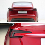 Tesla Model 3 Highland 2024 Auto Tagatulede Kaitsekile TPU Tagatulede Katte Kleebis Liist - Suitsumust Asendus Smoked Black