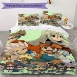 Inazuma Eleven Jalgpalli Muster Voodipesu Tekikott Tekikoti Kate Padjap&uuml;&uuml;r Kodu Kaunistus S&uuml;nnip&auml;evakingitus (1 * tekikott + 2 * padjap&uuml;&uuml;r ilma t&auml;idiseta)47 135x200cm gray