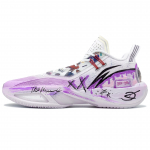 Li Ning Fission 9 Amortiseerivad Libisemiskindlad Madalad Korvpallijalatsid Meeste Lilla Valge ABPU003-4(Team1148-) 39