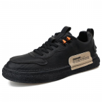 Luksuslikud nahast meeste vabaajajalatsid Moodsad valged kingad Uus mugavus Libisemisvastased disainerm&auml;rgi meeste tossud Kingad Itaalia Oxfordi rulluisukingad 39 must