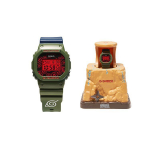 Casio G-Squad Naruto koost&ouml;&ouml; Kakashi Vintage Klassikaline kvartsliikumisega kella Resin rihmaga Meeste kellad Punane DW-5600KAK21-3PFN Exclusive Box