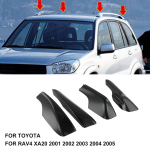 T&auml;iustatud vastupidavusega must katuseraami kate Toyota RAV4 XA20 2001-2005 jaoks Stabiilne j&otilde;udlus ja t&auml;iuslik sobivus CHINA