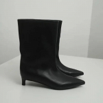 Disainer naiste pahkluusaapad Moodsad Ruudukujulise Madala Kontsaga Tantsupeo Kingad Daamide Lakoonilised L&uuml;hikesed Saapad 35 must