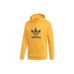 Adidas Originals Trefoil Kapuutsiga Dressipluus Retro Vabaaja Pikkade Varrukatega Sweatshirt Meestele Kuldne GD9923 M yellow