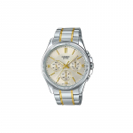 Casio STANDARD seeria veekindel vabaaja stiil trendikas &auml;ri kolme sihverplaadi ja kuue osutiga kvartsliikumine Jaapani ja Korea kellad MTP-1375SG-9AVDF kuld