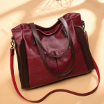 Yogodlns Casual suure mahutavusega k&auml;ekott &Otilde;lakott naistele Vintage PU nahast Crossbody kott 33x14x30cm