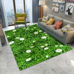 Realistlik Muru Metslillede Ala Vaip 2026 Looduslik Aia Dekoor Libisemiskindel Pestav Vaip Pehme Elutoa Matt 80x120cm