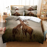 &Auml;mblik ja Loomad Voodipesukomplekt Mikrokiud 3D-tr&uuml;kk Tekikott Queen King Size Moekujundus Tekikott Padjap&uuml;&uuml;ridega 135x200cm
