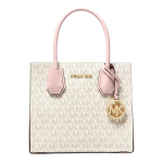 MICHAEL KORS k&auml;ekott Mercer Commuting Presbyopia Tr&uuml;kitud Retro V&auml;rvikombinatsioon Kunstnahast Akordionikott &Otilde;lal P&otilde;hipakett (kott + tolmukott) roosa