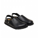 Birkenstock Lutry Unisex Nahast Lihtsad Mugavad Vabaajajalatsid Must Kitsas L&otilde;ige 1031269 38