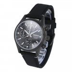 SEIKO meeste kronograafkell Must roostevabast terasest SSB421P