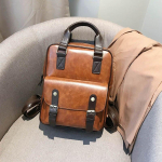 Naiste vargusvastased seljakotid &otilde;pilaste pruunid koolikotid teismelistele t&uuml;drukutele veekindel vintage s&uuml;learvuti nahast suur reisiseljakott 30X25X11CM pruun