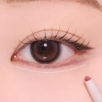 [TOOQ] Silmade pikendaja Veekindel Peen Silmapliiats 0.3g Dohwa Salmon Milk black