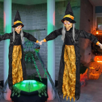 Halloweeni t&auml;issuuruses r&auml;&auml;kiv n&otilde;id V&auml;litingimustes heliga aktiveeritav &otilde;udne animatrooniline n&otilde;id Kaunistusrekvisiit Halloweeni kaunistus gray
