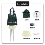 Danganronpa Nanami Chiaki Cosplay Kost&uuml;&uuml;m Seitse Merd Chunqiu Anime Cosplay R&otilde;ivastus M&auml;ngu ja Coni jaoks S black