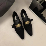 Naiste korterid Kevad S&uuml;gis Retro Mokassiinid Kingad Naistele Luksus Trend Terava Ninaga Naiste Kingad Mary Jane Kingad Zapatos De Mujer 35