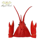 Cosplay kreveti homaari peakate looma mask lavaesinemine krabi k&uuml;&uuml;s suured tangid loomingulised latekskindad rollim&auml;ngu rekvisiidid kingitus