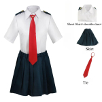 My Hero Academia Anime Midoriya Izuku Cosplay Kost&uuml;&uuml;m Todoroki Shoto Koolivormi Komplekt Parukas &Uuml;likond Unisex Halloweeni rollim&auml;ng XL white