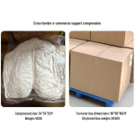 Laos vasts&uuml;ndinu mitmeotstarbeline mugavuspadi pea kujundamiseks Cotton Sateen + Memory Foam