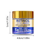 Retinool & Kollageen N&auml;okreem 60g Vananemisvastane Tugevdav Niisutaja H&uuml;aluroonhappega Kiire Tarne v&auml;hem