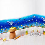 DIY eemaldatav kaasaegne meremaailma teemaline seinakleebis Vannitoa kleebis Art Home Decor