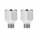 2tk Airbrushi &otilde;huvooliku adapter G1/8 BSP isane ja G1/4 &otilde;huharja pistik