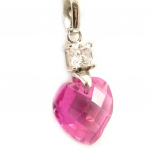Les Tr&eacute;sors De Lily [D6838] - Pendentif Argent 'Love Divine' h&otilde;be