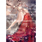 5D ilus t&uuml;druk DIY teemant k&auml;sitsi valmistatud ristpistes kinke voodilaua taustakaunistus 20X30CM