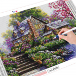 Teemantmaali maastik 5D teemanttikandid mosaiikkomplektid maja kodukaunistus 20X30CM