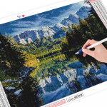 5D teemanttikandid maastik iseteemantmaal Mosaiik J&otilde;e ristpistes kivid 20X30CM