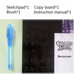 &Ouml;&ouml; helendav joonistuslauakomplekt lastele, beebidele &otilde;petlik kirjutamism&auml;nguasi Loomingulised joonistusm&auml;nguasjad lastele