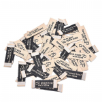 50 tk K&auml;sitsi valmistatud riidest sildid Tikand Prinditud sildid isetegemise &otilde;mblustarvikud khaki