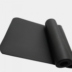 Joogamatt Libisemisvastane spordimatt 3-6 mm paksune EVA Comfort-vahust joogamatt treeningu, jooga ja pilatese v&otilde;imlemismati jaoks 183x60x1.5cm must