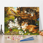 Digitaalne &otilde;limaal Numbrid &otilde;limaal DIY maalimine numbrite j&auml;rgi Kodukaunistus L&otilde;uend Numbrite maalimine 40x50cm no frame