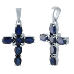 H&otilde;bedane rist safiiriga 0,6 ct (1966662) safiir