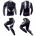 CANGHPGIN Fitness Clothing Spordir&otilde;ivad Meeste liibuv kompressioon&uuml;likond korvpalli jooksukost&uuml;&uuml;m S