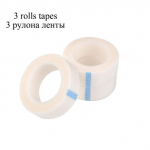 3/5 tk hingav meditsiinipaber kleebis ripsmepikendus, valge teip Silma kunstripsmete plaaster silmalau kleebis 3PCS