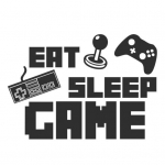 M&auml;ngu teema seinakleebised Isekleepuv PVC m&auml;ngukontrolleri seinakleebis must