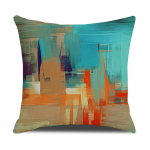 45x45cm Vintage abstraktne padjap&uuml;&uuml;r Moodne kodune pol&uuml;ester dekoratiivne padjap&uuml;&uuml;r Graffiti Print V&auml;rviline padjakate 50x50cm