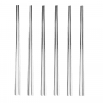 6 paari v&auml;rvilisi roostevabast terasest s&ouml;&ouml;gipulgad Nuudlid Toit Sushi pulgad Korea lauan&otilde;ud K&ouml;&ouml;k Korduvkasutatavad Hiina s&ouml;&ouml;gin&otilde;ud Kingitus h&otilde;be