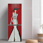 3D-roosa t&uuml;druku k&uuml;lmkapi kleebis ukse kate Renoveerimine Kleepuv vin&uuml;&uuml;l k&uuml;lmkapi kleebised Taustapildid Seinamaal Kunstkleebis K&ouml;&ouml;gi sisustus 60x150cm