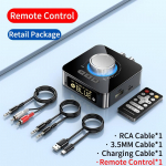 VAORLO M5 Wireless Audio Adater Saatja vastuv&otilde;tja k&otilde;rvaklappide jaoks TV Stereo heli tugi TF U-Disk M&auml;ngi digitaalselt mikrofoniga must