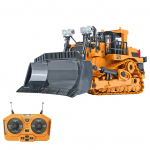 RC kallur 1/24 2,4 GHz 9CH RC ehitusveokid Tehnilised s&otilde;idukid Harivad m&auml;nguasjad lastele RC Bulldozer kollane