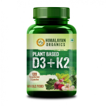Vitamiin D3 + K2 (120 kork, 600 R&Uuml;), Orgaaniline D3 + K2, Himaalaja orgaanika