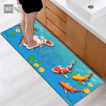 3D Koi k&ouml;&ouml;gimati jooksvaip vannitoa jaoks Imav libisemiskindel koridorimatt Magamistoa vaip Elutoa vaip pikk 40x60cm