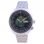 Orient World Map Revival Stainless Steel Automatic Diver's RA-AA0E02E19B 200M Meestekell roheline