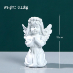 Euroopa stiilis retro inglikuju skulptuur Kodu aiakaunistus K&auml;sitsi nikerdatud nukukaunistus Vaigust K&auml;sit&ouml;&ouml; Palvetavad kujukesed Dekoratiivne Style G